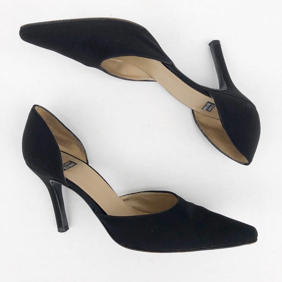 Stuart Weitzman Shoes - Black Stuart Weitzman D’orsay fabric pumps